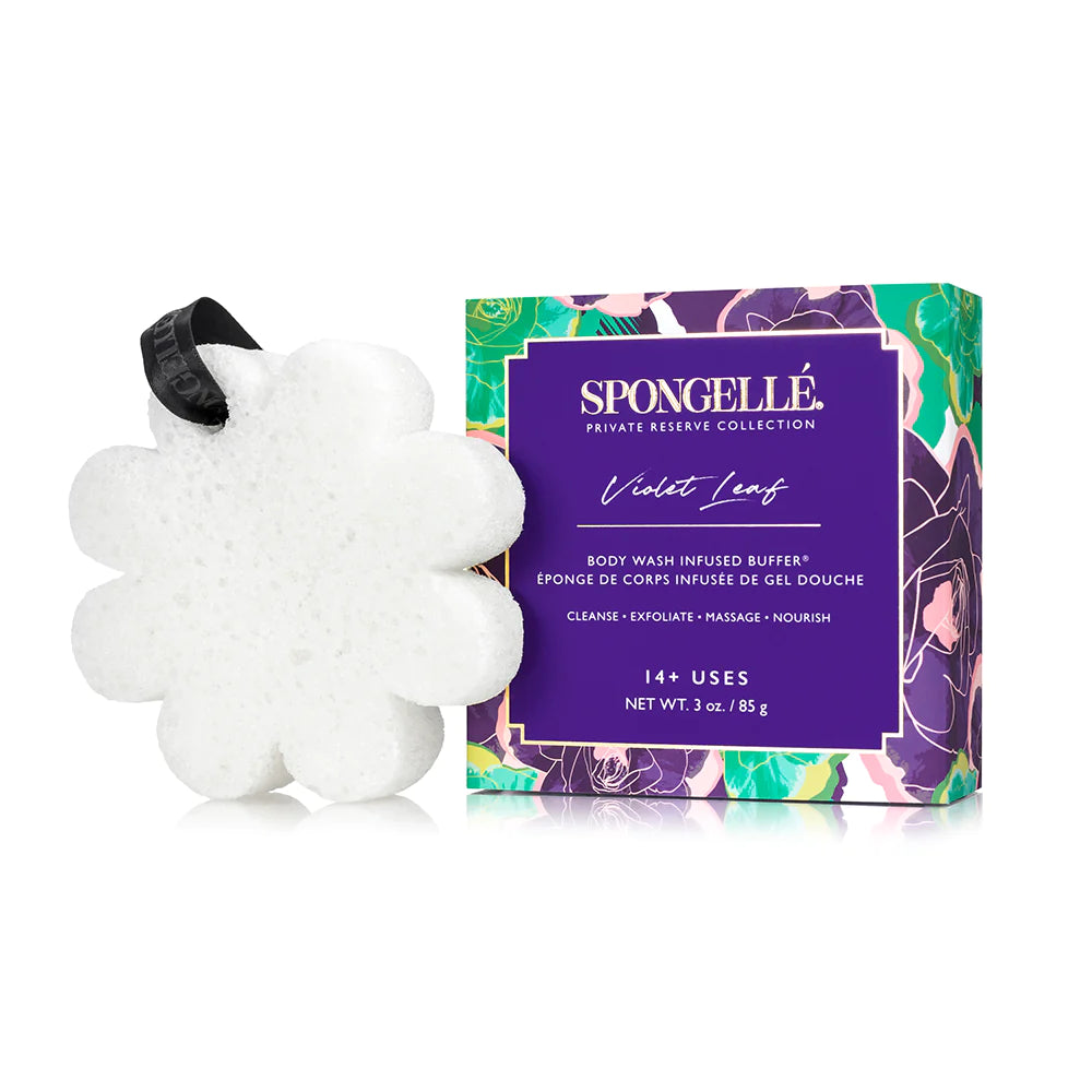Spongelle Private Reserve Body Wash Infused Buffer - VIOLET LEAF