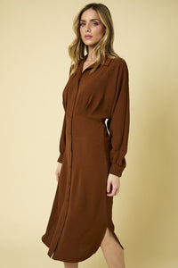 Martini Moments Midi Collared Dress