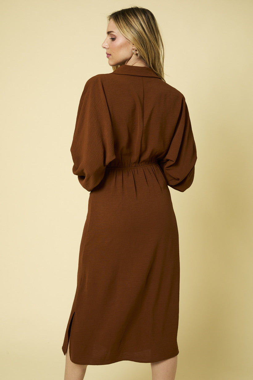 Martini Moments Midi Collared Dress