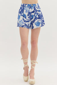 Ocean Front Property Printed Shorts - Blue