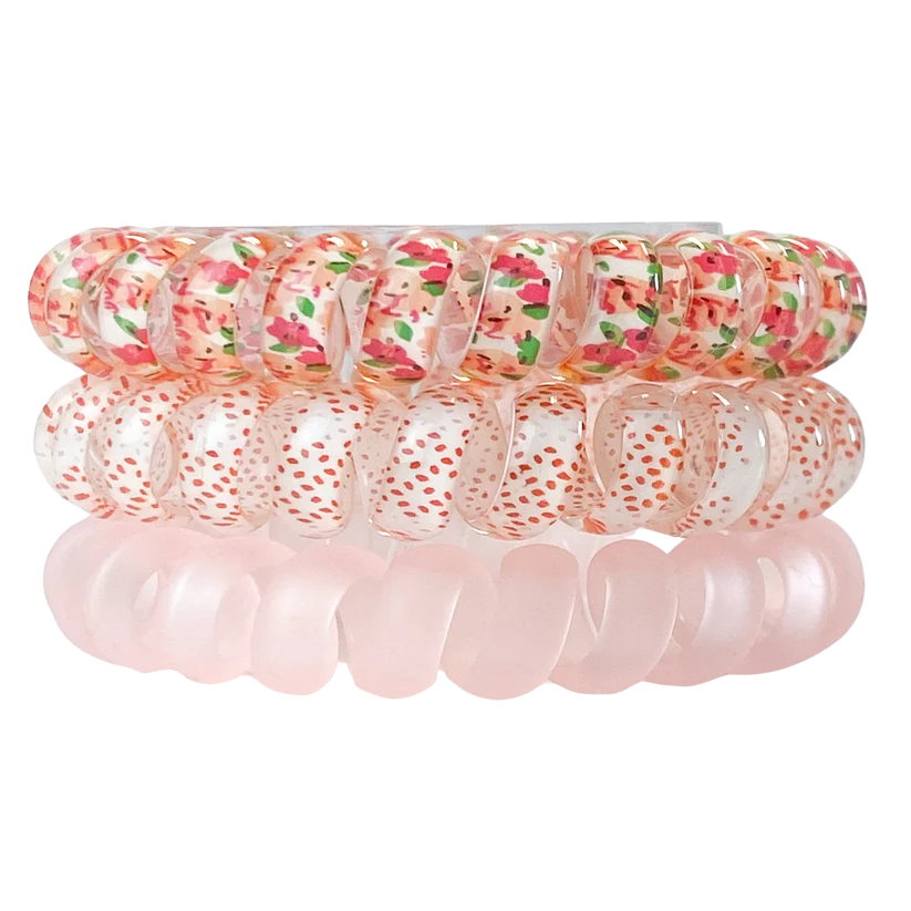 Sweetheart Set of 3 Spiral Hair-Ties