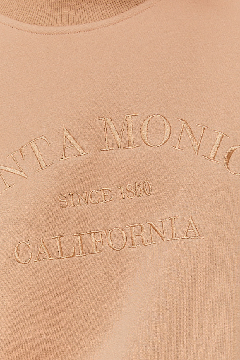 Santa Monica Embroidered Graphic Pullover Sweater