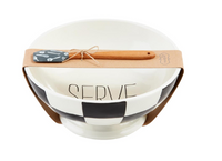 Serve Checkered Bowl Set
