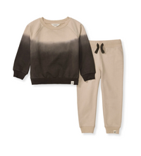 Dip Dye Organic Sweatshirt and Pants Set