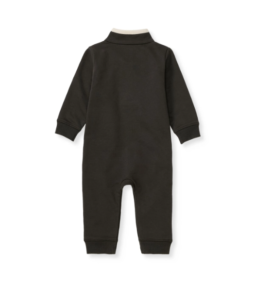 Quarter Zip Organic Baby Jumpsuit