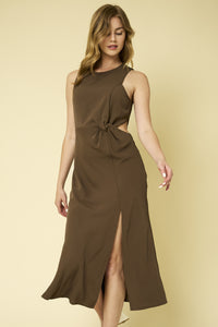 Plot Twist Cut Out Midi Dress