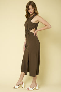 Plot Twist Cut Out Midi Dress
