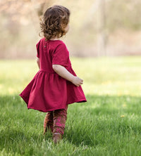 Girl's Valley Flowers Organic 2 Piece SET