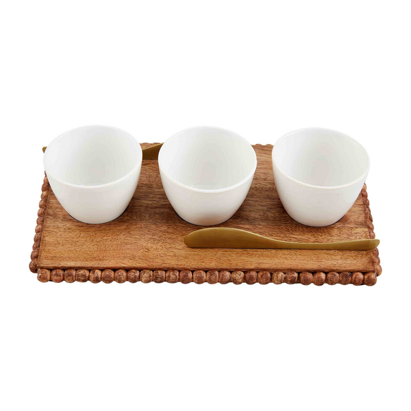 Triple Tidbit Bowl & Tray Set