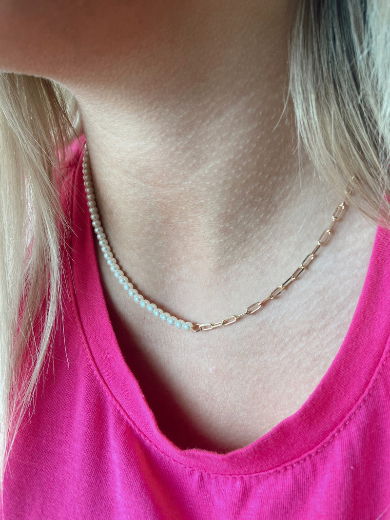 Something Different Pearl Necklace