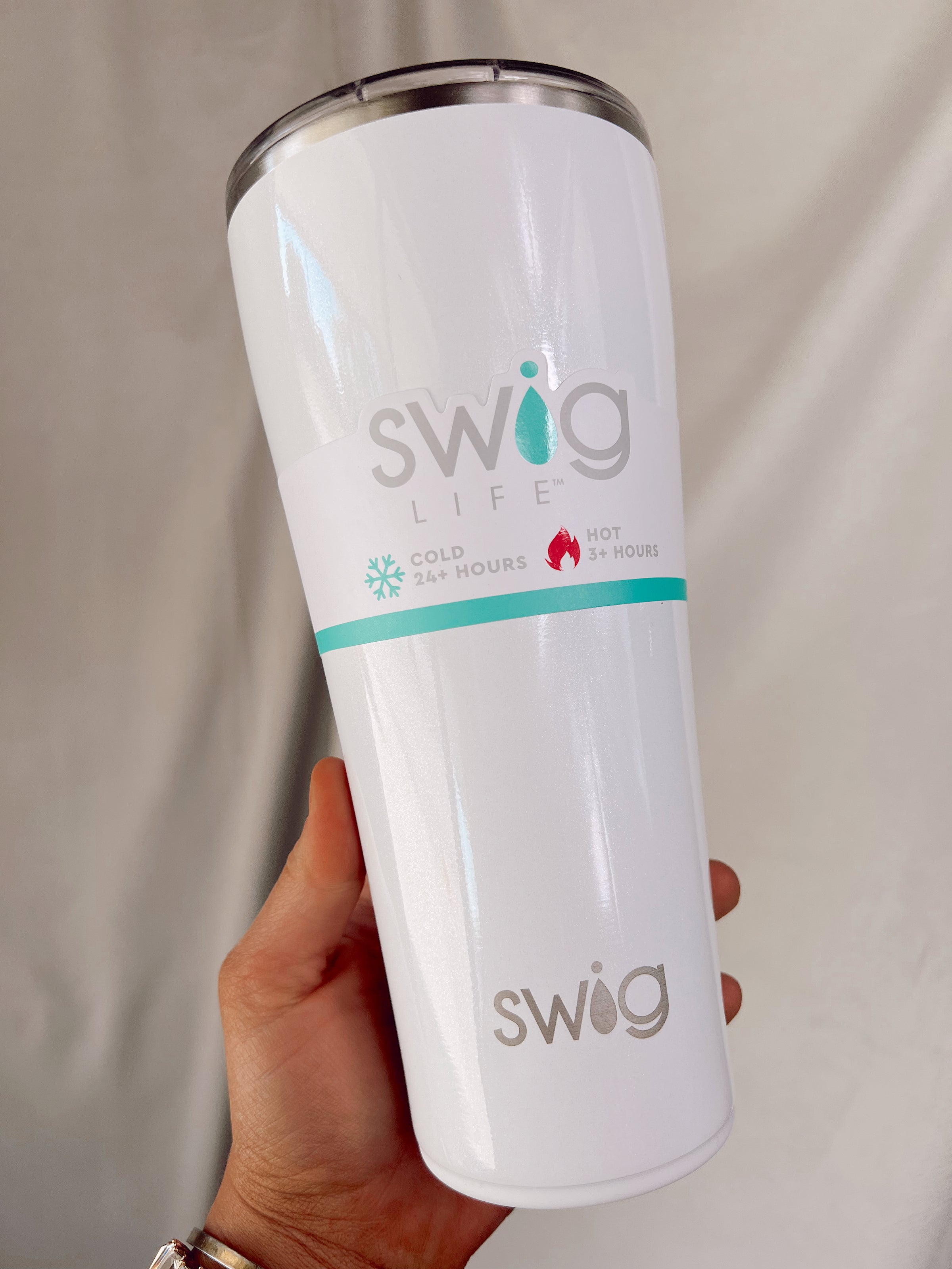 Swig Shimmer White Diamond - 32 oz Tumbler
