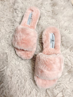 CL Rally Pink Faux Fur Slipper/Slides