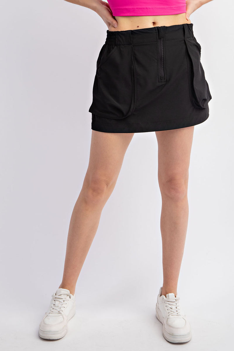 From Hike To Happy Hour Skort - Black