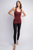 Style Staple Everyday Butter Soft Tank Tops - Maroon