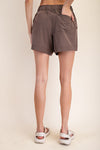 Care-Free Cool Girl Cargo Shorts - Espresso