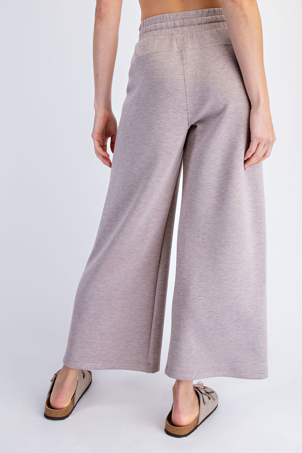 Everyday Intent Essential Luxe Basic Pants - Heather Taupe