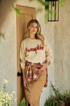 Spice of the Season Oversized Sweater Top - Ivory