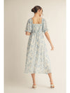 Barcelona Blues Printed Detailed Dress