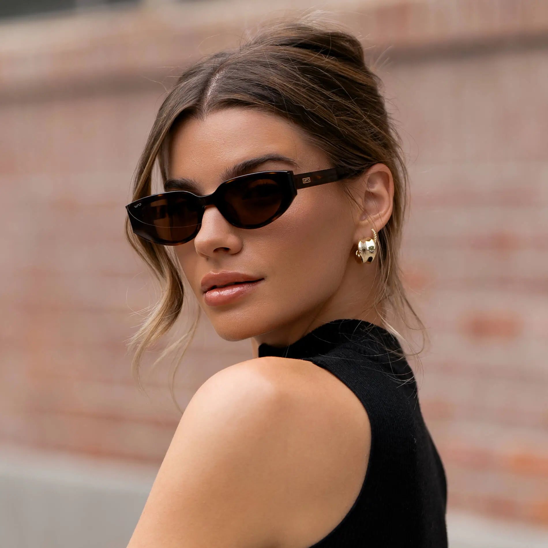 WMP ASTRA Sunglasses | Brown Tortoise + Dark Brown Lens