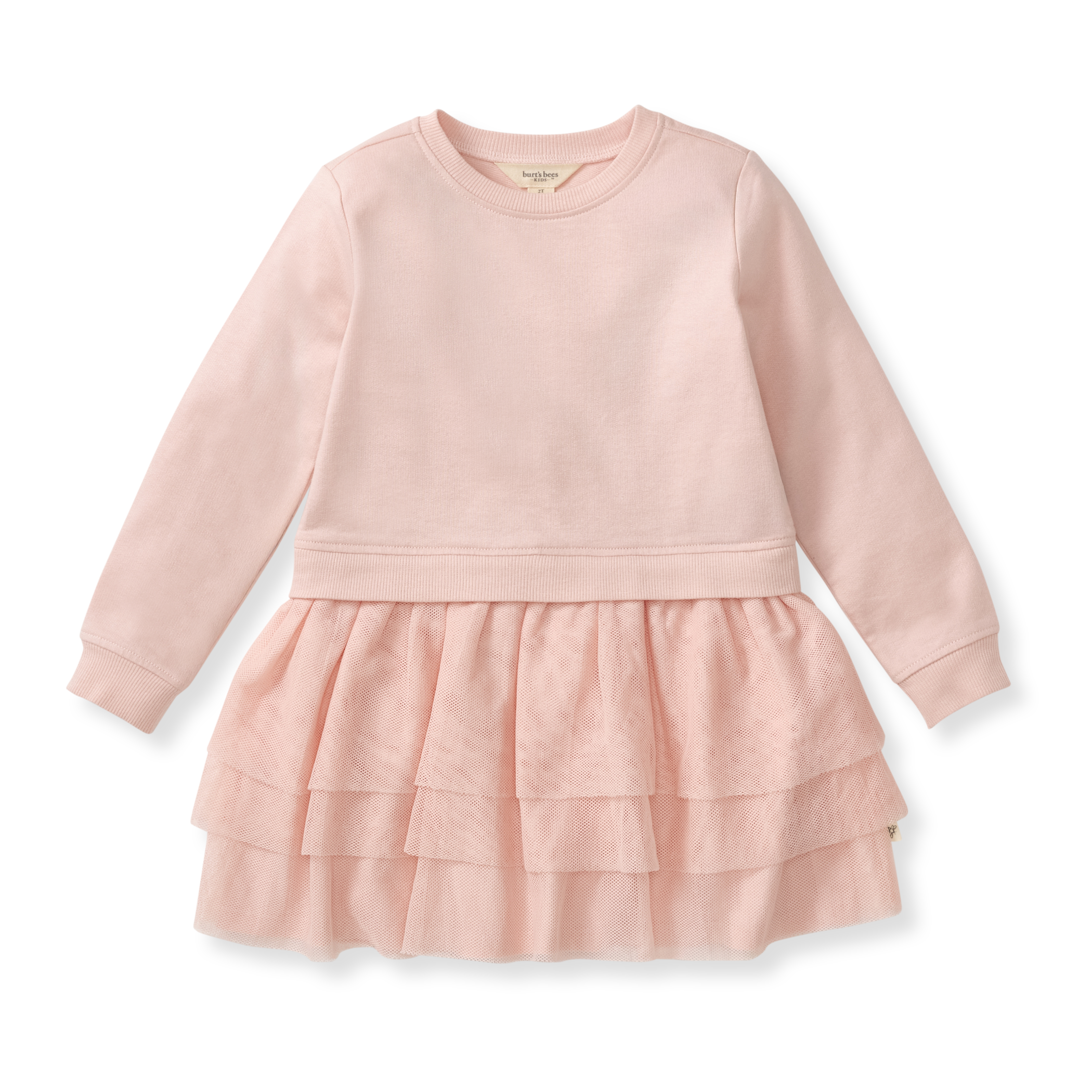 Organic Baby Girls Ruffle Detailed Sweater Dress + Bloomers Set