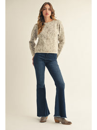 Luxuriously Cozy Leopard Cardigan with Gold Button Detail