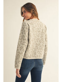 Luxuriously Cozy Leopard Cardigan with Gold Button Detail