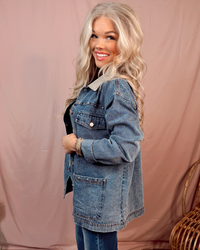 Marfa Studded Details Denim Jacket