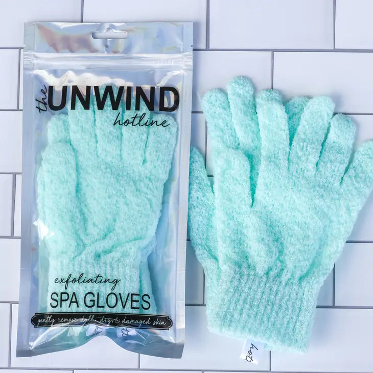 Unwind Exfoliating Spa Gloves