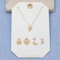 Assorted Interchangeable Charm Pendant Necklace
