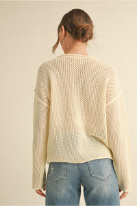 Cool & Casual Crochet Knit Top