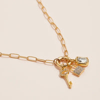 The Best Thing To Hold Onto - 18K Gold Dipped Necklace + Charm Trio Set