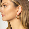 14K Gold Dipped Everyday Essential 1" Thicker Hoop Earrings