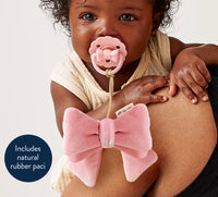 Itzy Ritzy Bitzy Pal Natural Rubber Pacifier & Plush: Bow