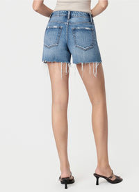 Baize High Rise Boyfriend Denim Shorts