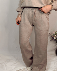 Everyday Intent Essential Luxe Basic Pants - Heather Taupe