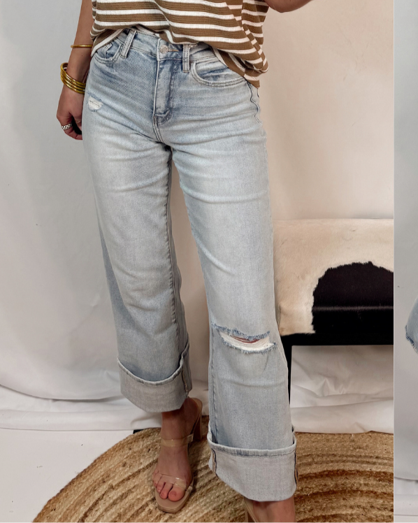 Classic Vintage High Rise Wide Leg Jeans