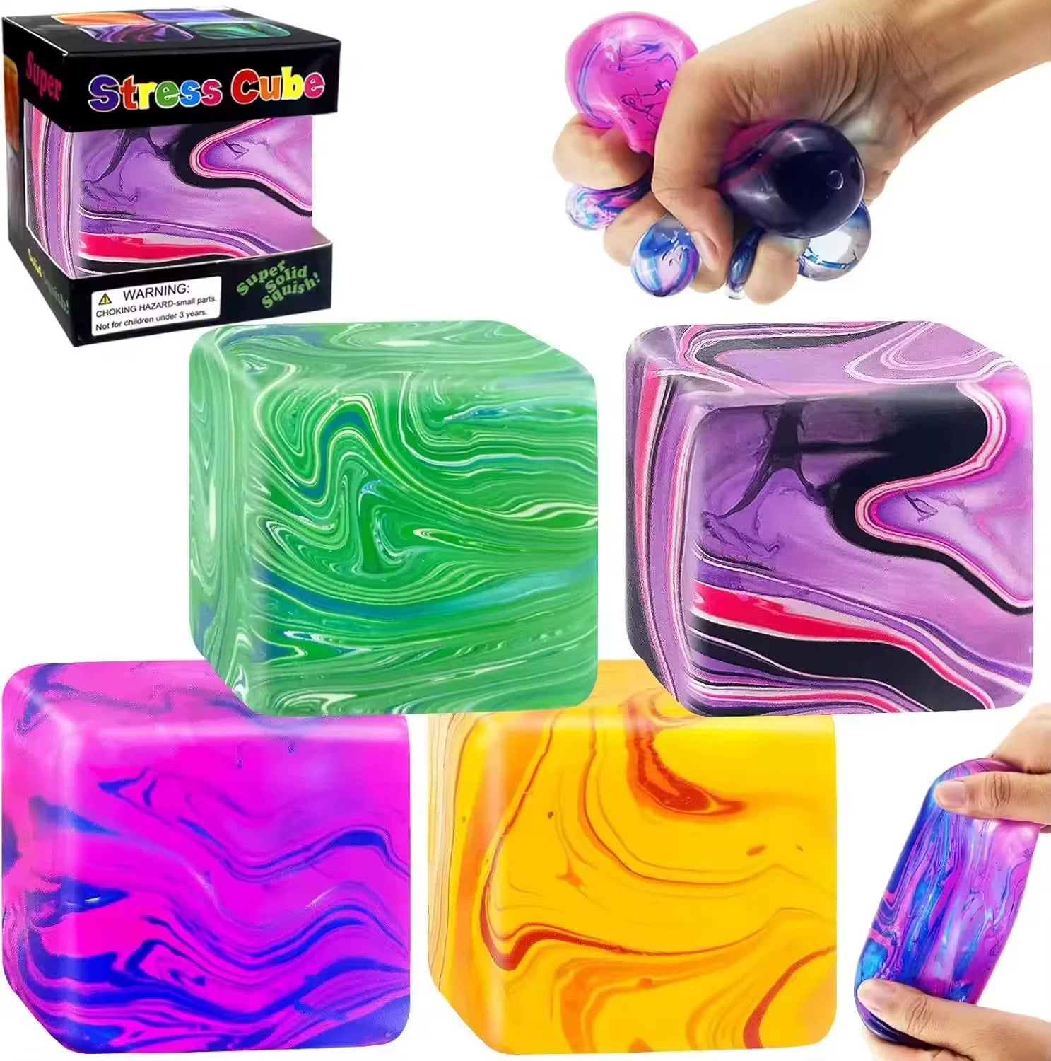 Mini Squishy Squeeze Cube