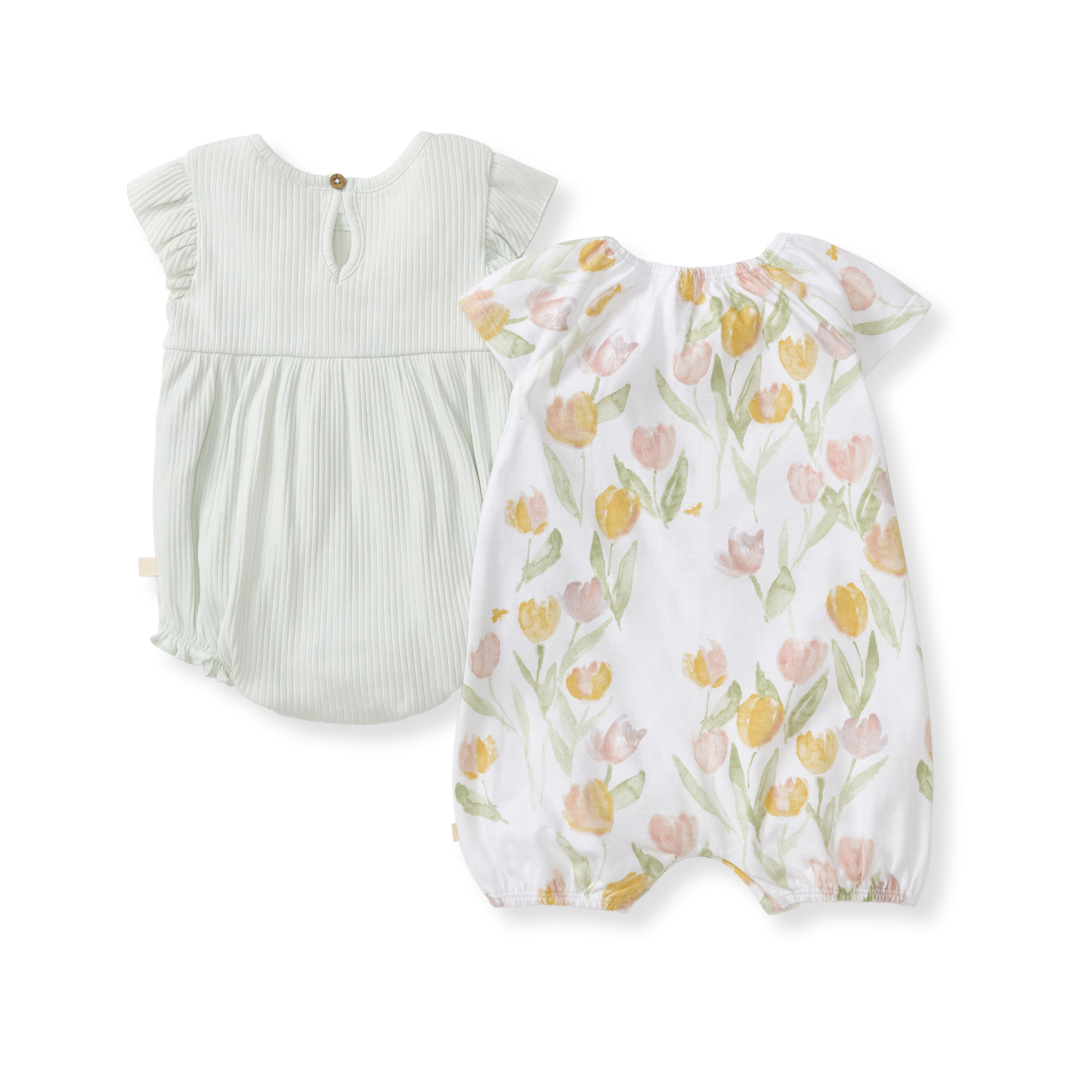 Tulip Field 2 Pack Bubble Romper Set