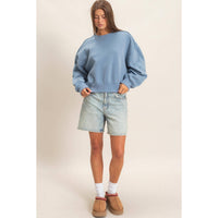 Star Spangled Sweatshirt in Dusty Blue