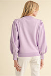 Lily Petals Pleated Detailed Top - Lavender