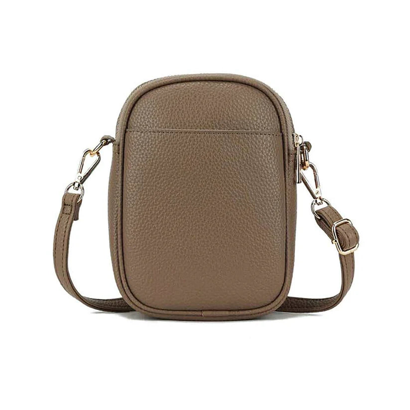 High Society Multi-Compartment Crossbody - Taupe