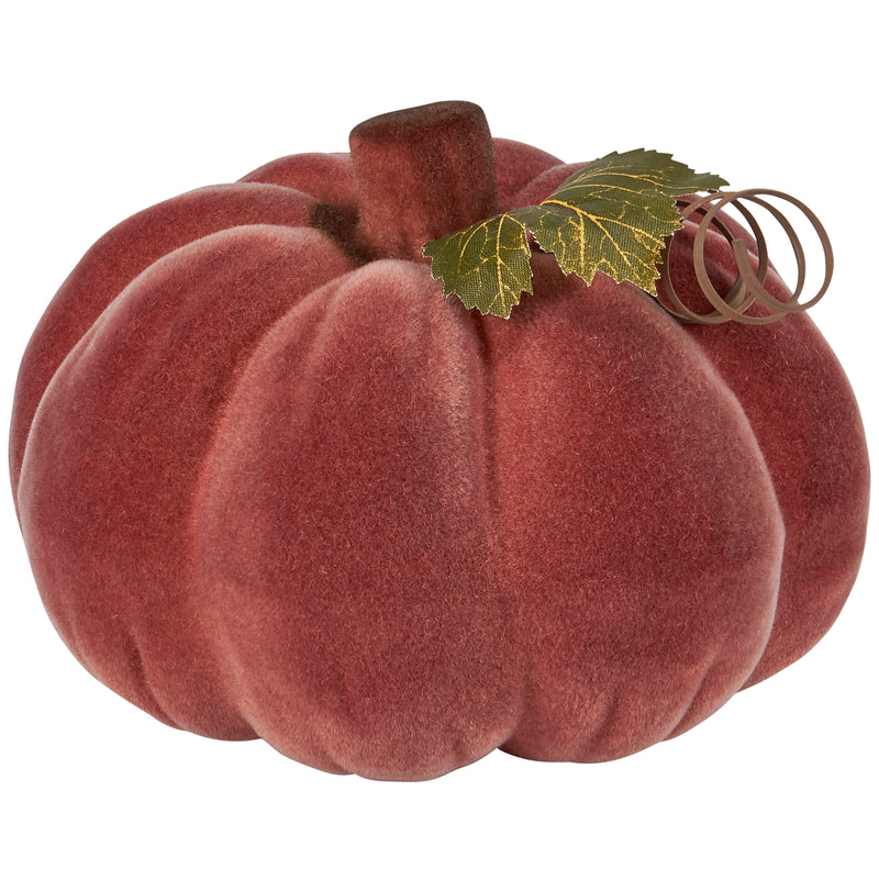 Velvet Flocked Pumpkins