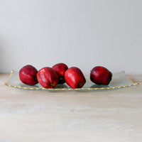 Fairbanks Gold Trim Glass Rectangle Server Platter