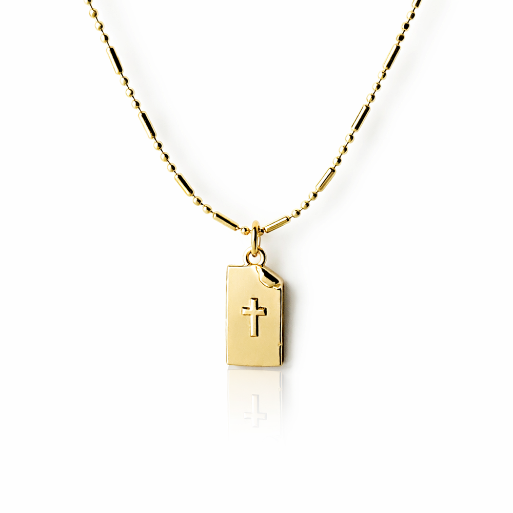 Lenny & Eva | Storytellers Necklace Collection : Cross - Luke 8:50