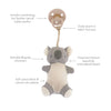Itzy Ritzy Bitzy Pal Natural Rubber Pacifier & Plush: Cow