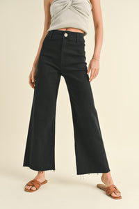 Midnight Muse High Rise Wide Leg Fade to Black Pants