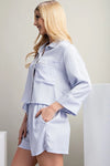 Sweet Dreams Satin Houndstooth Pajama 2 PIECE SET