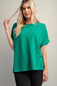 Effortlessly Simple Cuffed Basic - Kelly Green