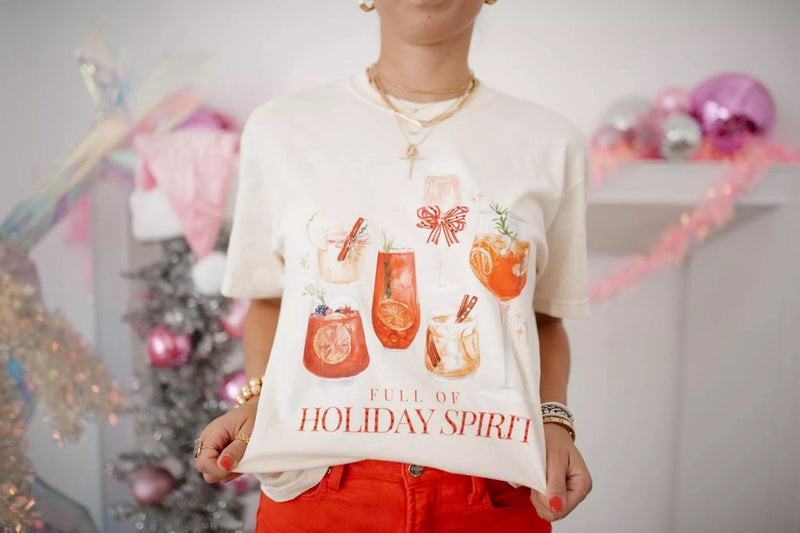 Full Of Holiday Spirit Graphic Tee