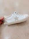 Gaby Neutral Rhinestone Star Sneakers